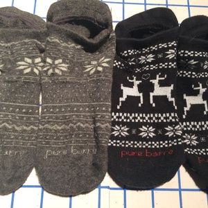 2 Pairs Pure Barre Socks (Size Small)